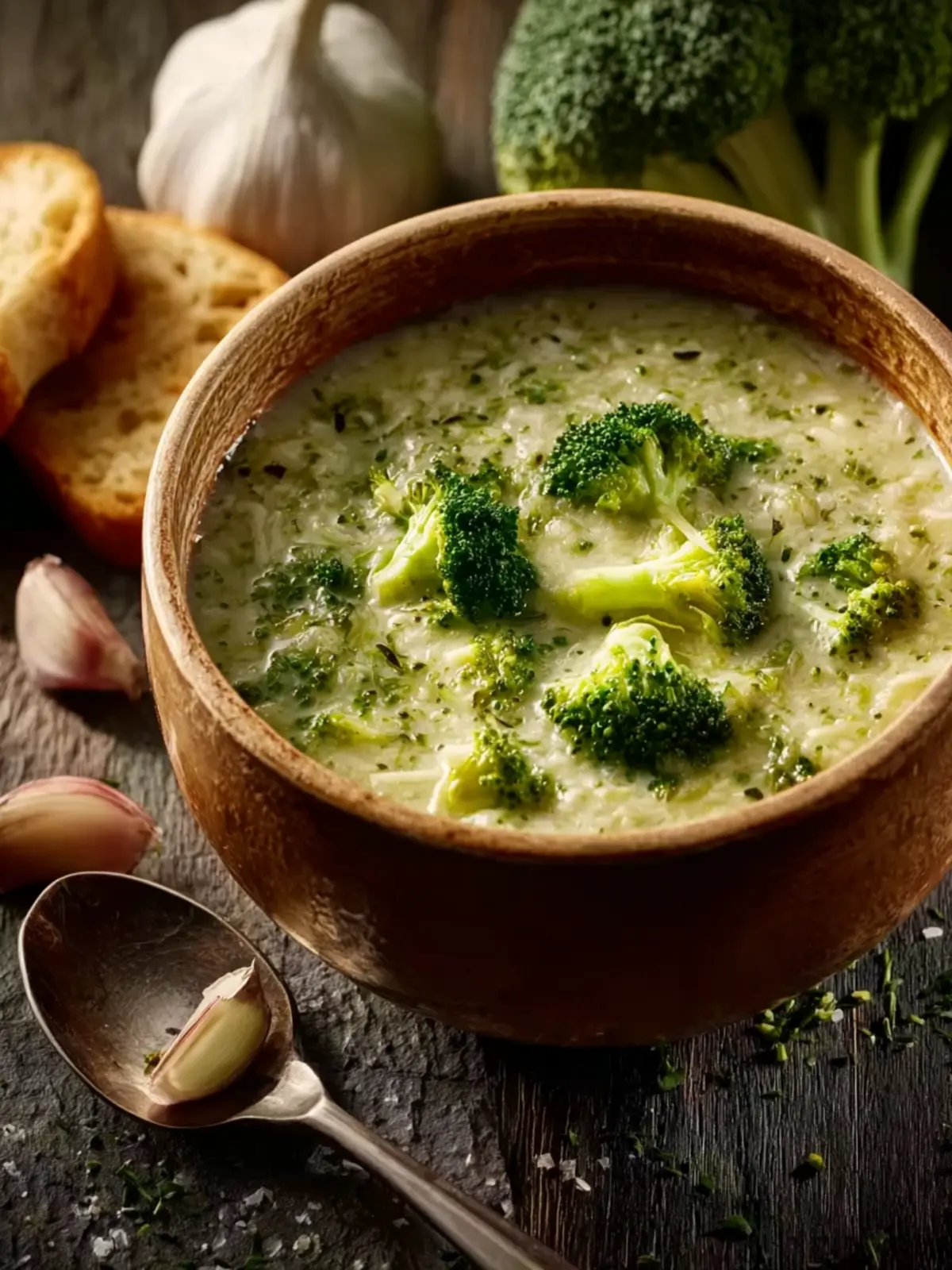 Garlic Italian Broccoli Soup First Image
