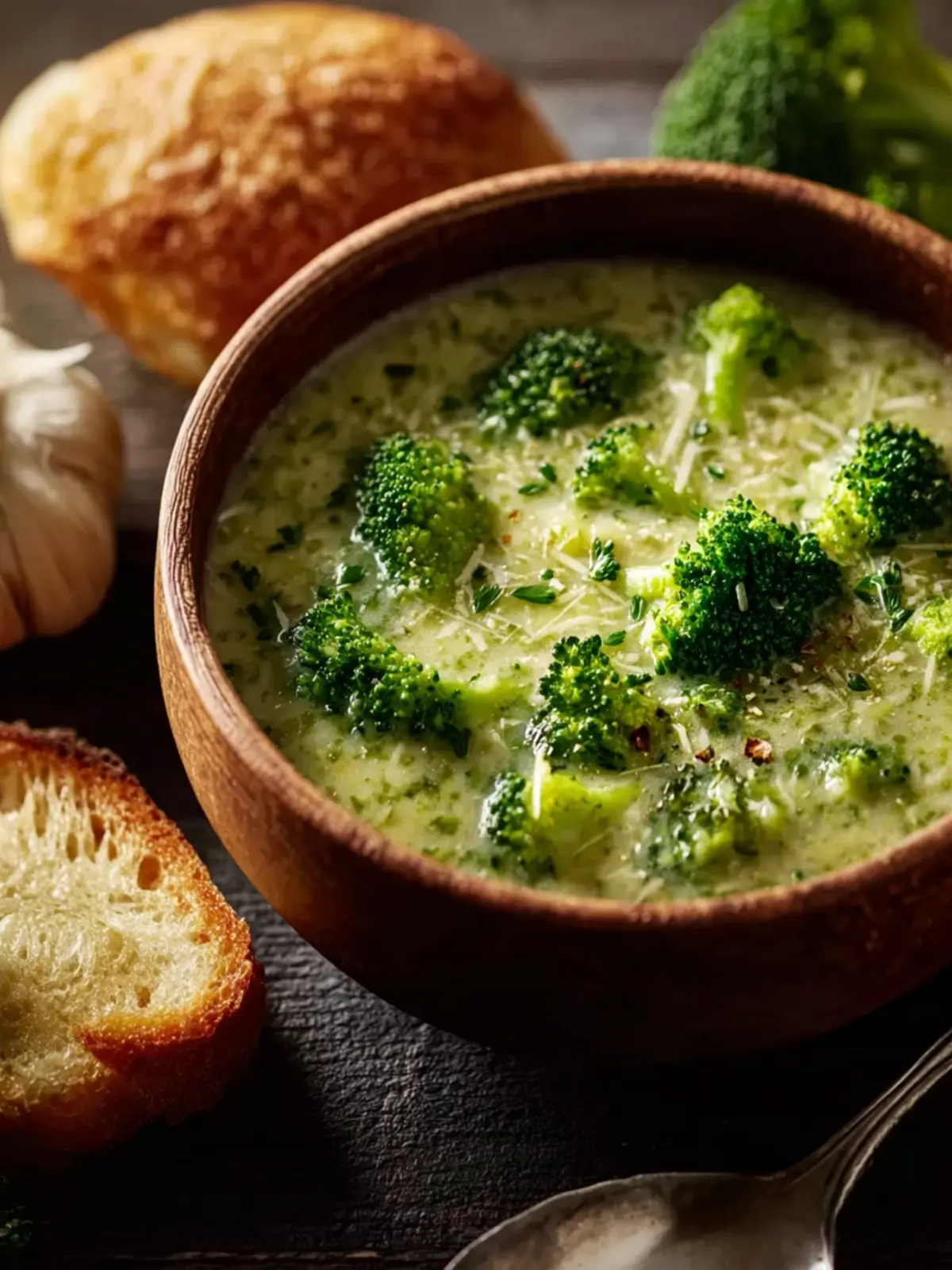 Garlic Italian Broccoli Soup First Image