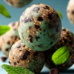 Delicious Mint Chocolate Chip Protein Balls Recipe for Energy! First Image