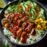 Sweet Chili Chicken Bowl with Coconut Lime Drizzle Bliss First Image