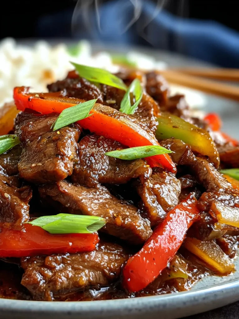 Savory Slow Cooker Pepper Steak Recipe for Busy Nights First Image