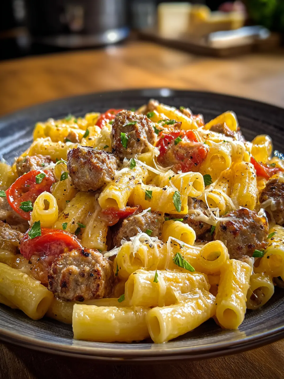 Irresistible Apple Gouda Sausage Pasta Recipe Delight First Image