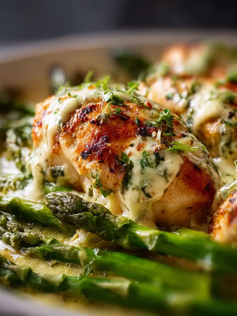 Creamy Baked Chicken and Asparagus First Image