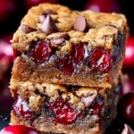 Irresistible Cherry Chocolate Chip Blondies Recipe First Image