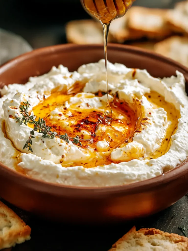 Irresistible Ricotta Dip with Hot Honey Recipe Delight First Image