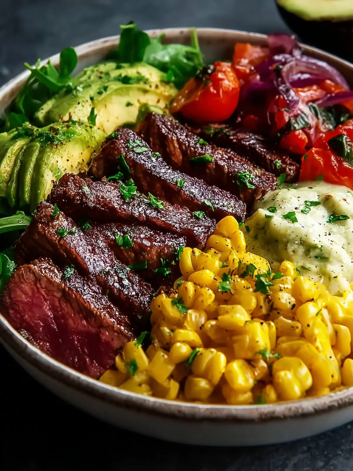 Steak Avocado Corn Bowl First Image