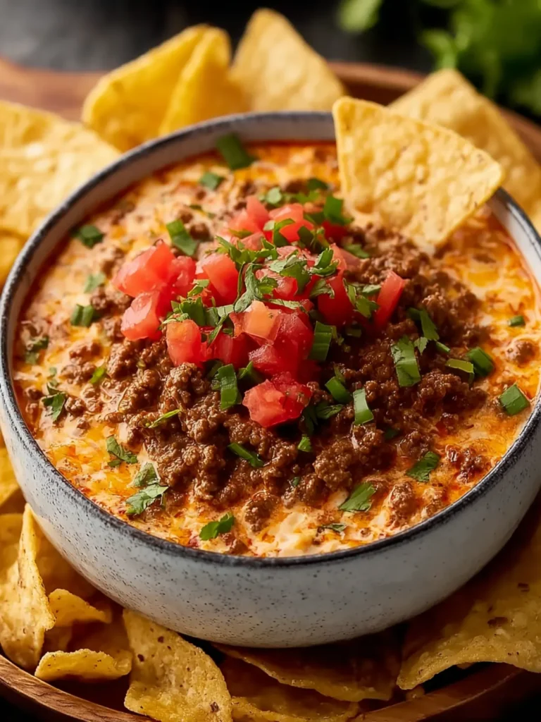 Mouthwatering Crockpot Rotel Dip With Ground Beef First Image