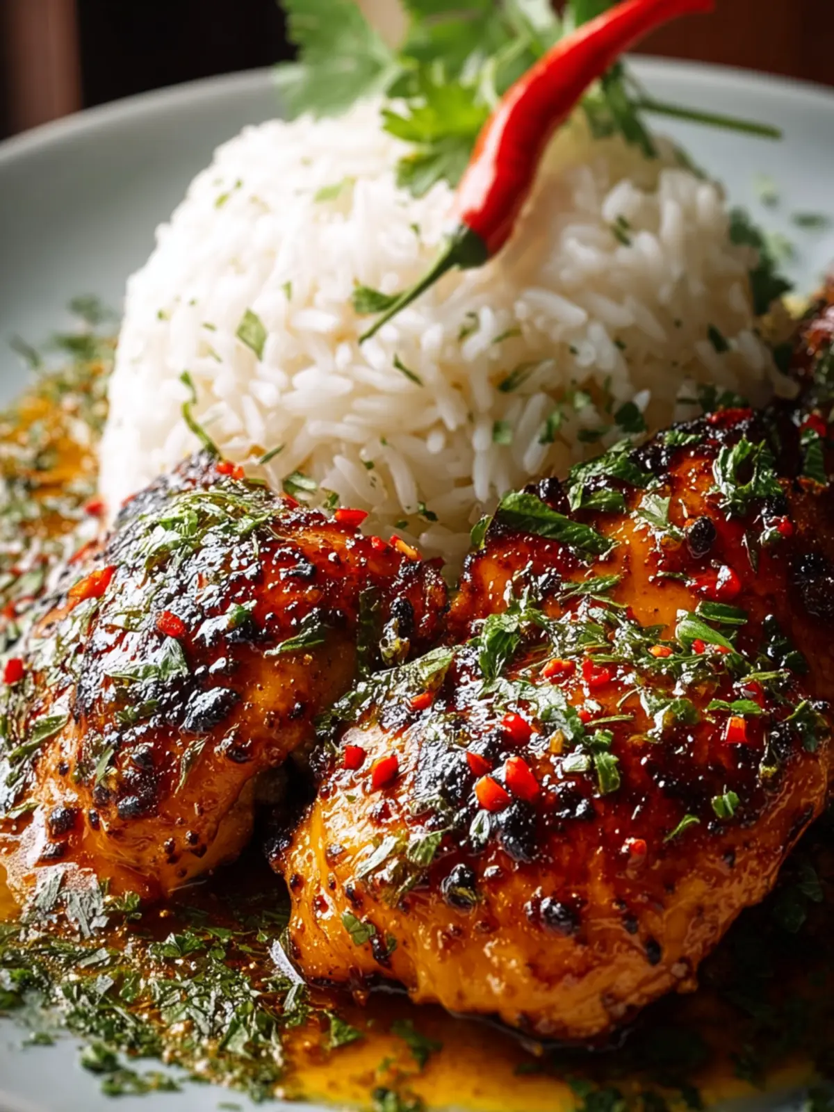 Spicy Maple Chicken with Coconut Rice – A Flavorful Delight First Image