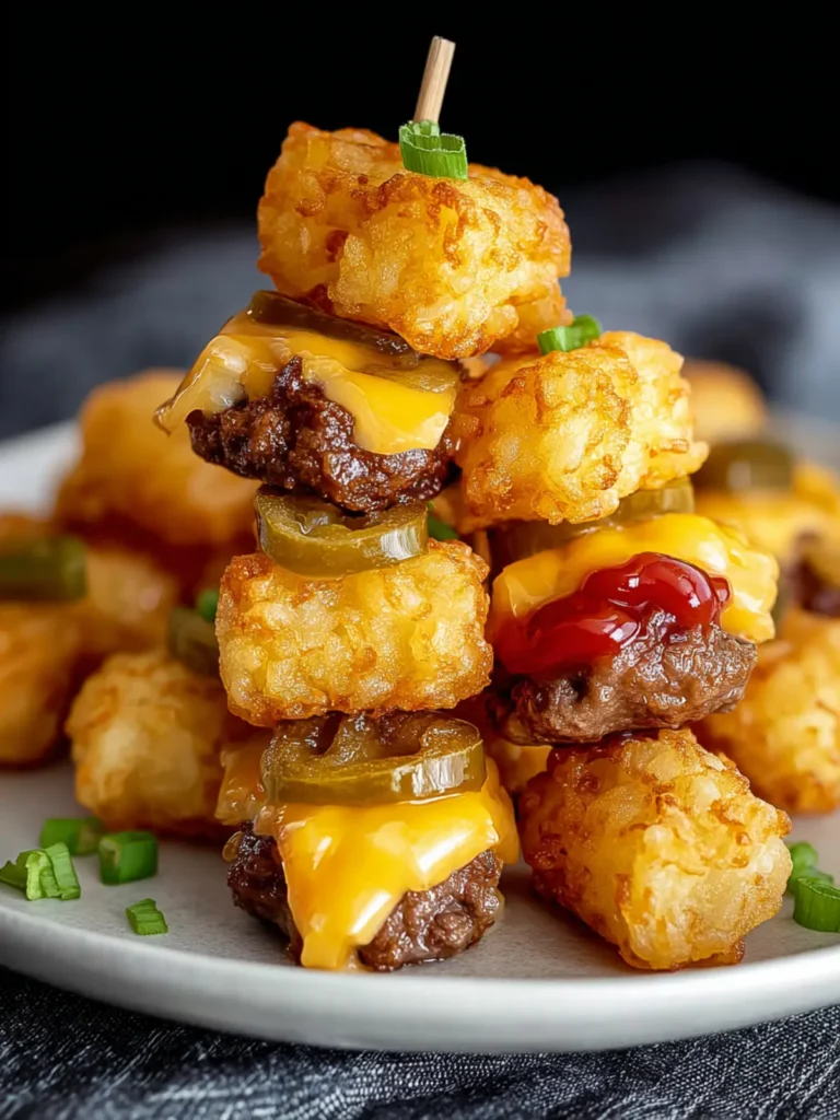 Irresistible Tater Tot Cheeseburger Bites Recipe First Image