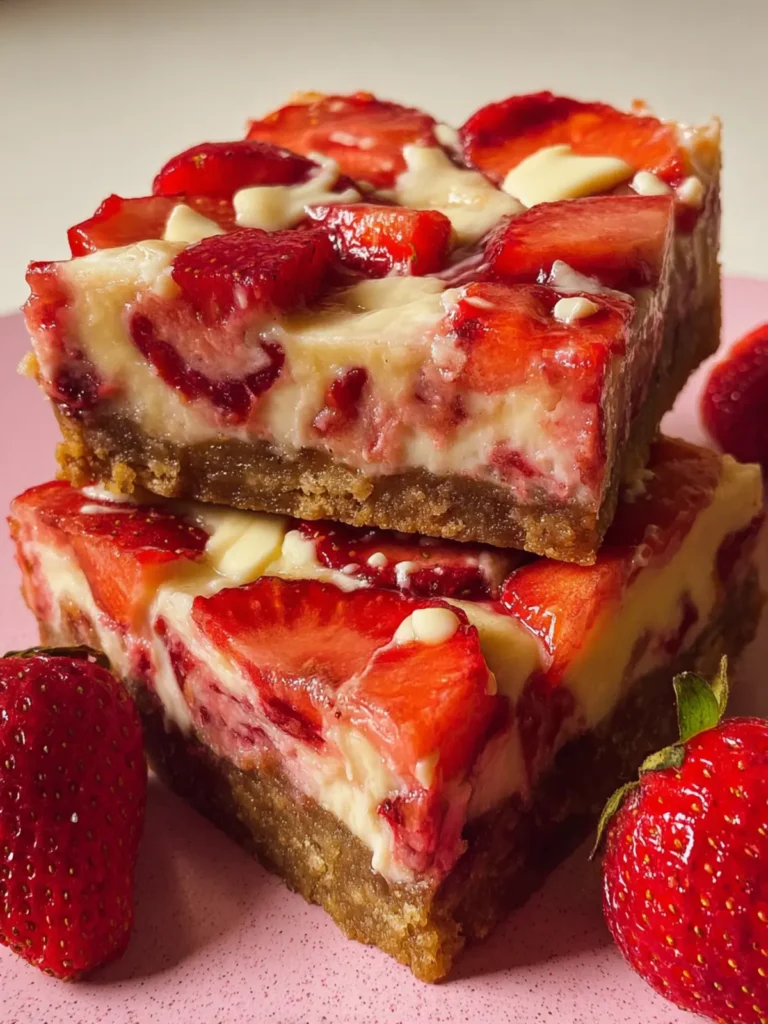 Strawberry White Chocolate Gooey Bars: 5 Irresistible Steps First Image