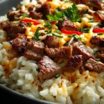 Best Garlic Butter Beef Rice First Image