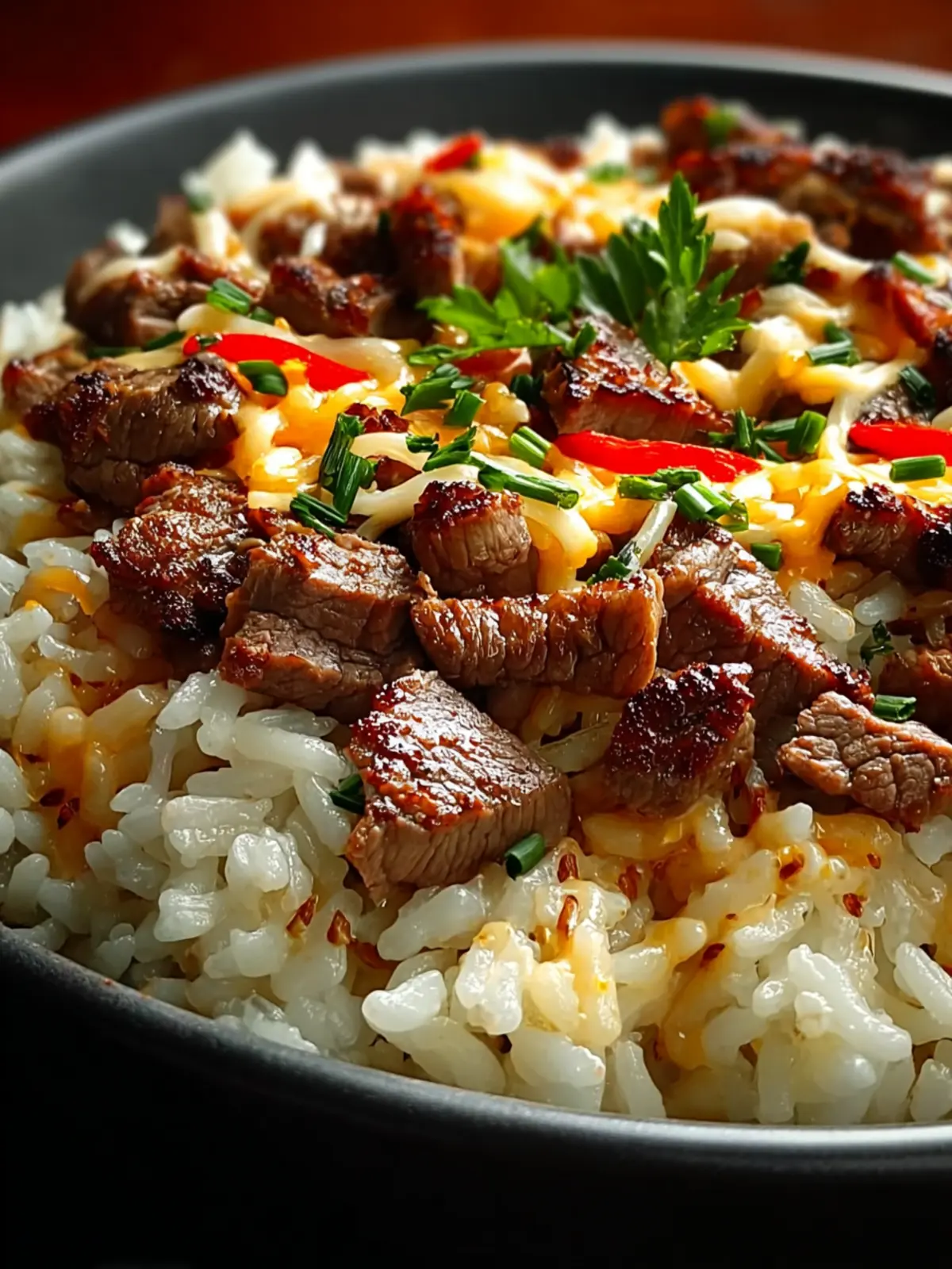 Best Garlic Butter Beef Rice First Image