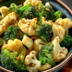 Flavorful Garlic & Broccoli & Cauliflower Stir-Fry Recipe First Image