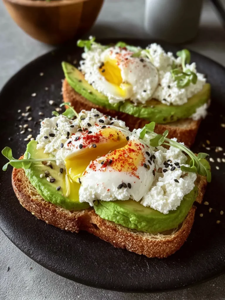 Creamy Cottage Cheese Avocado Toast First Image