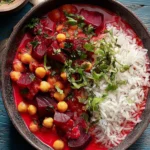 Delicious Beet & Chickpea Coconut Curry Recipe First Image