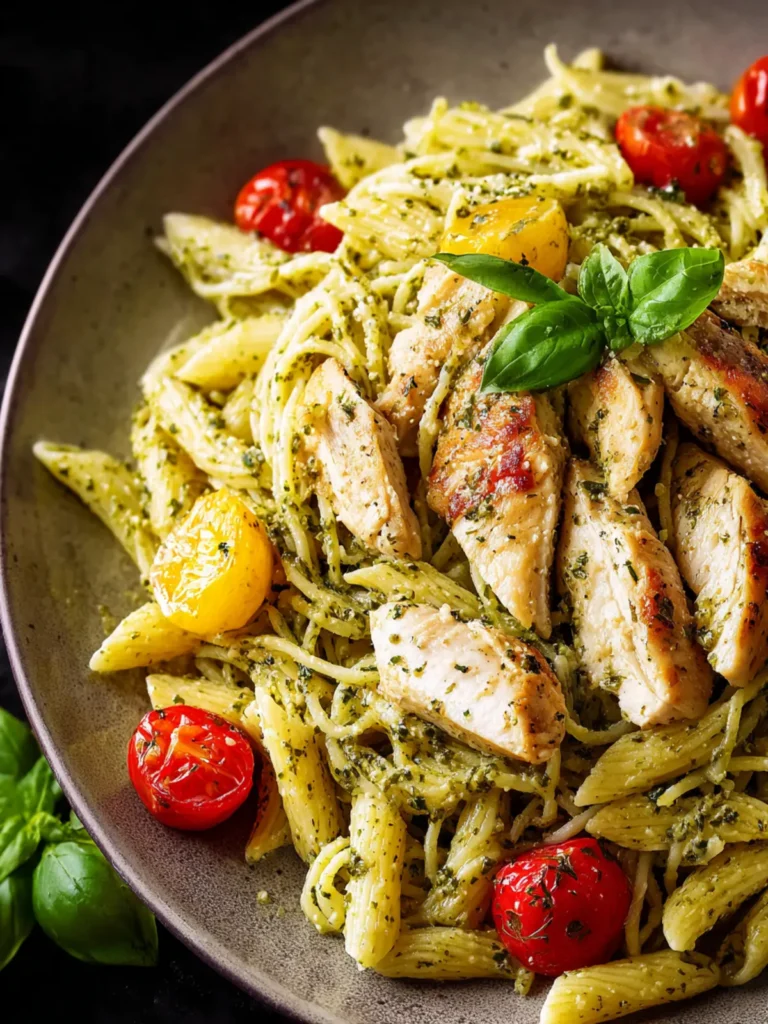 Zesty Lemon Basil Chicken Pasta Recipe – Quick & Delicious First Image