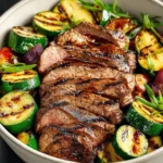 Irresistible Grilled Steak Bowl with Zucchini Delight First Image