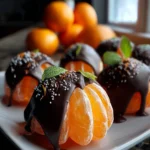 Delightful Dark Chocolate Dipped Clementines Recipe First Image