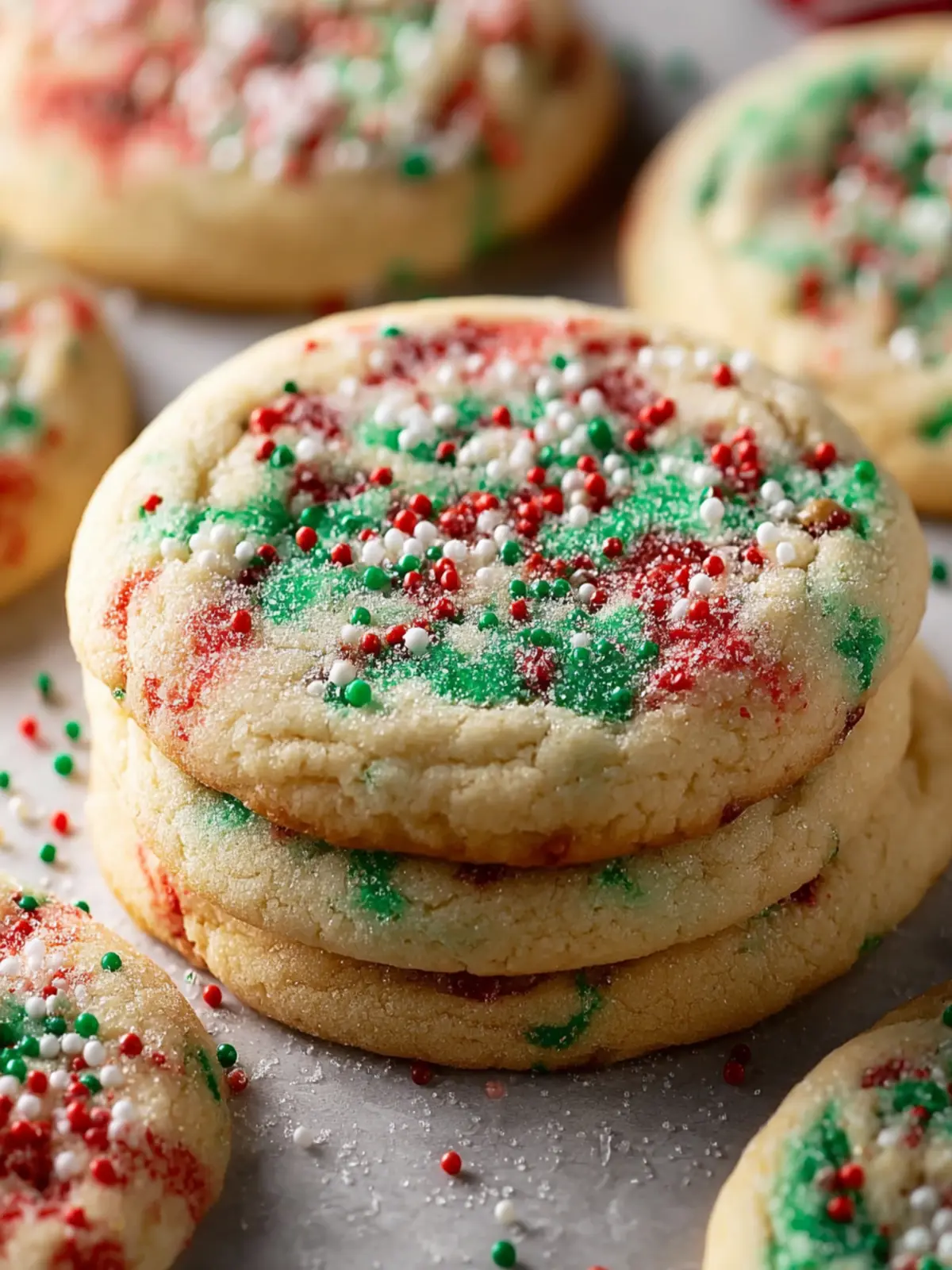 Christmas Sprinkle Sugar Cookies: 9 Simple Steps to Soft Centers First Image