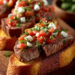 Salsa Steak Garlic Toasts First Image