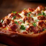 Dump and Bake Meatball Casserole First Image