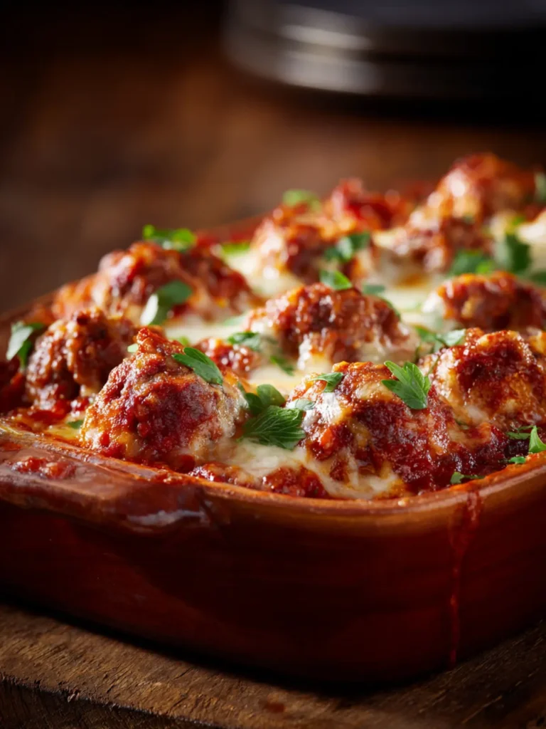 Dump and Bake Meatball Casserole First Image