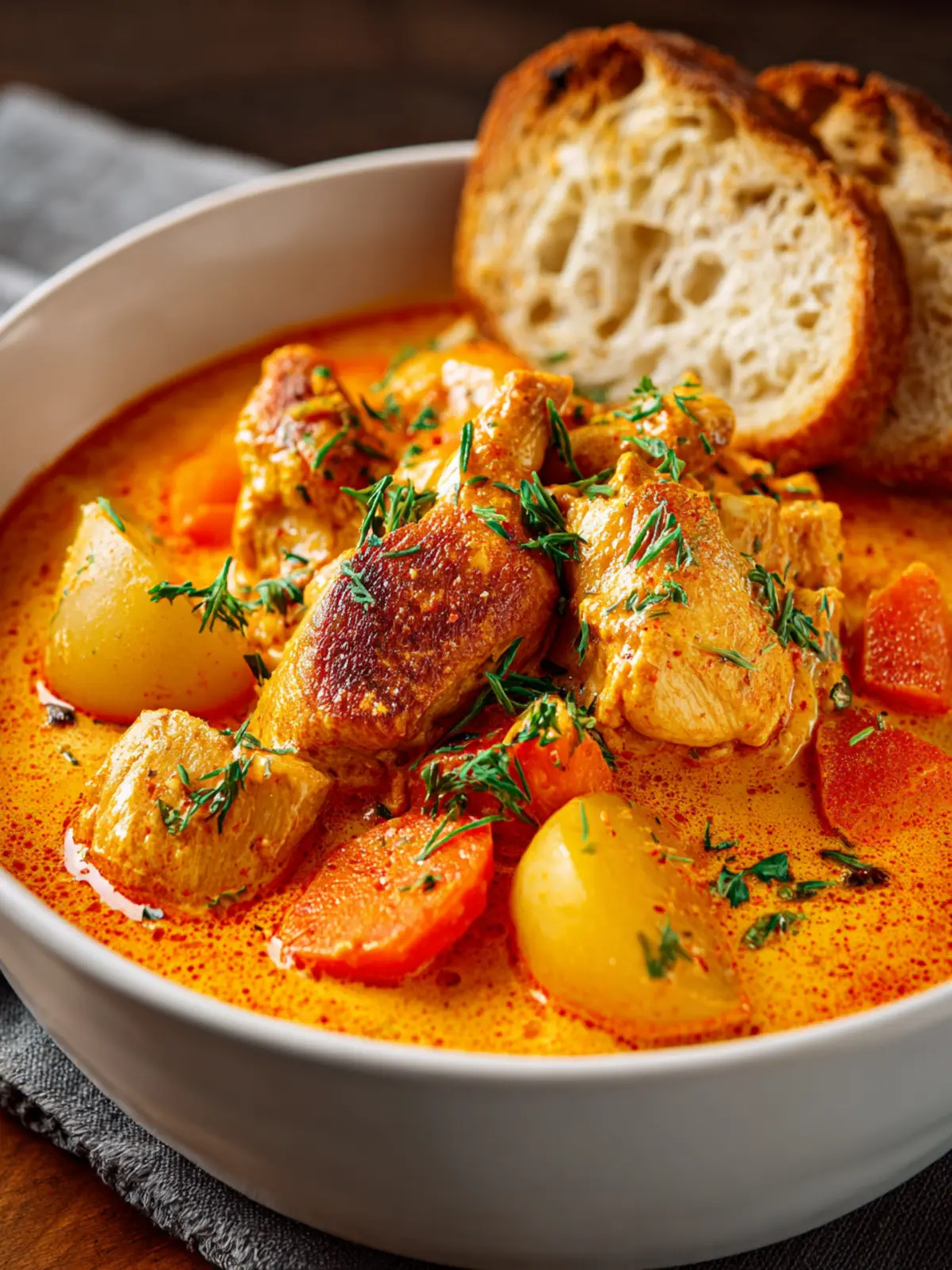 Irresistible Creamy Chicken Stew: Comfort in Every Bite First Image
