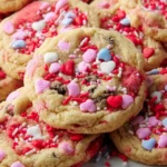 Valentine Sprinkle M&M Cookies: Irresistible 8-Step Chewy Treat First Image