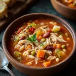 Comforting Chicken Minestrone Soup for Cozy Nights First Image