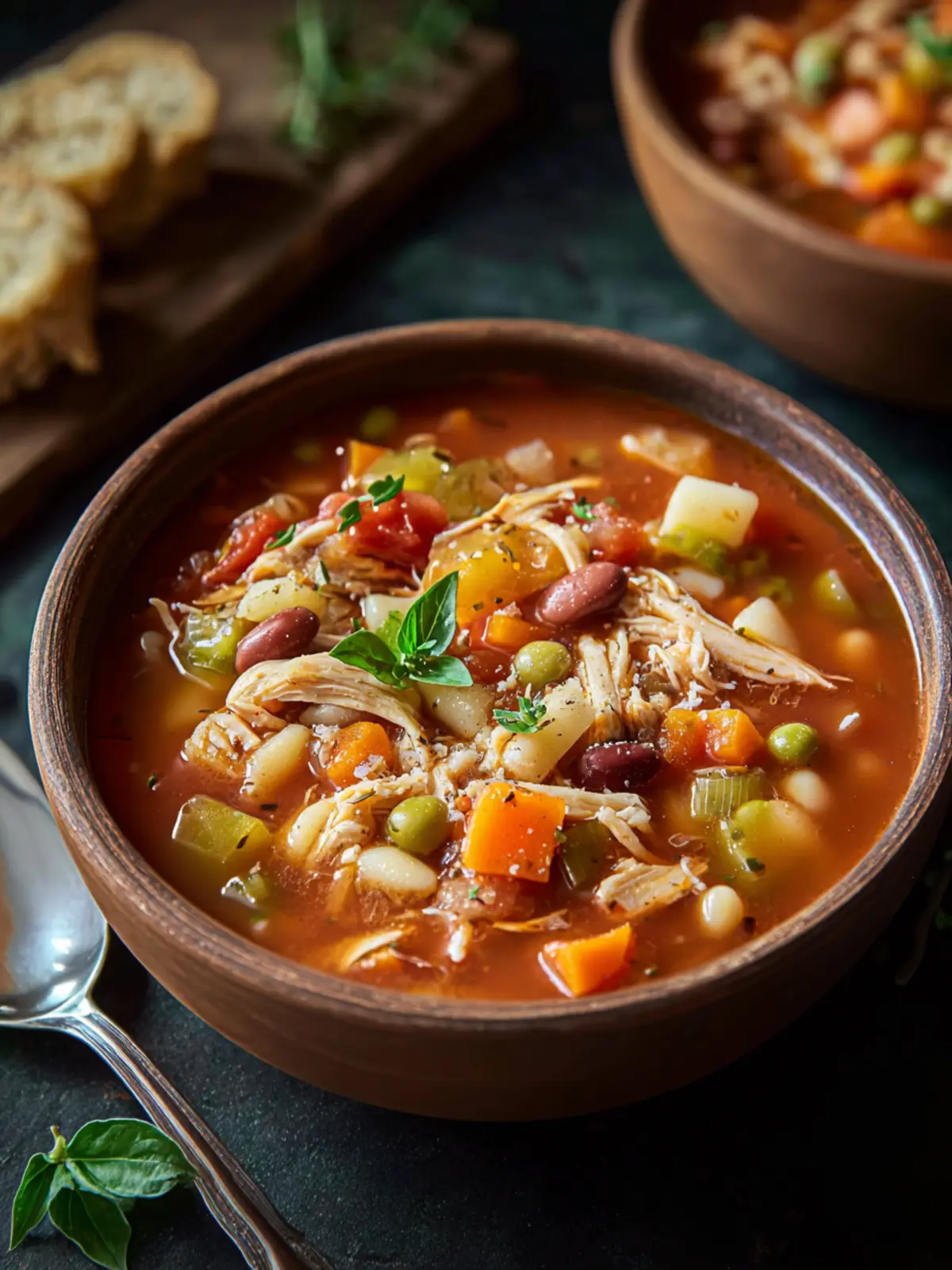 Comforting Chicken Minestrone Soup for Cozy Nights First Image