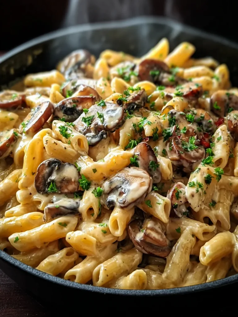 Creamy Tuscan Mushroom Pasta Skillet: Quick Weeknight Delight First Image