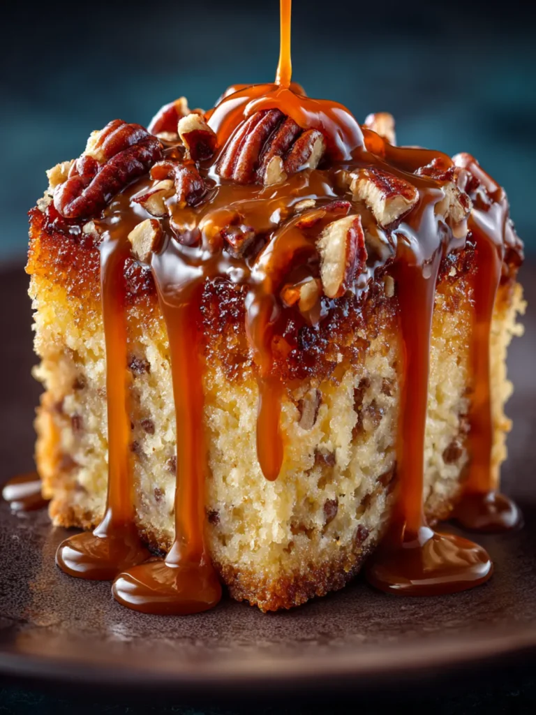 Butter Pecan Praline Poke Cake First Image