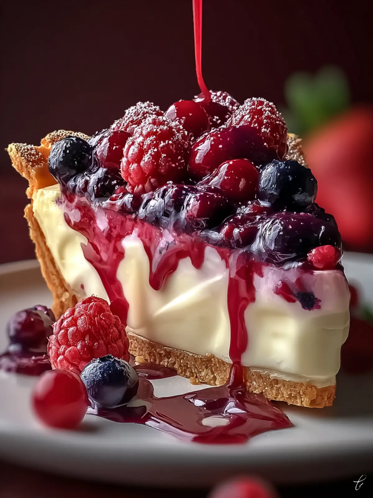 Velvety Vanilla Berry Cheesecake – Creamy & Elegant Dessert First Image