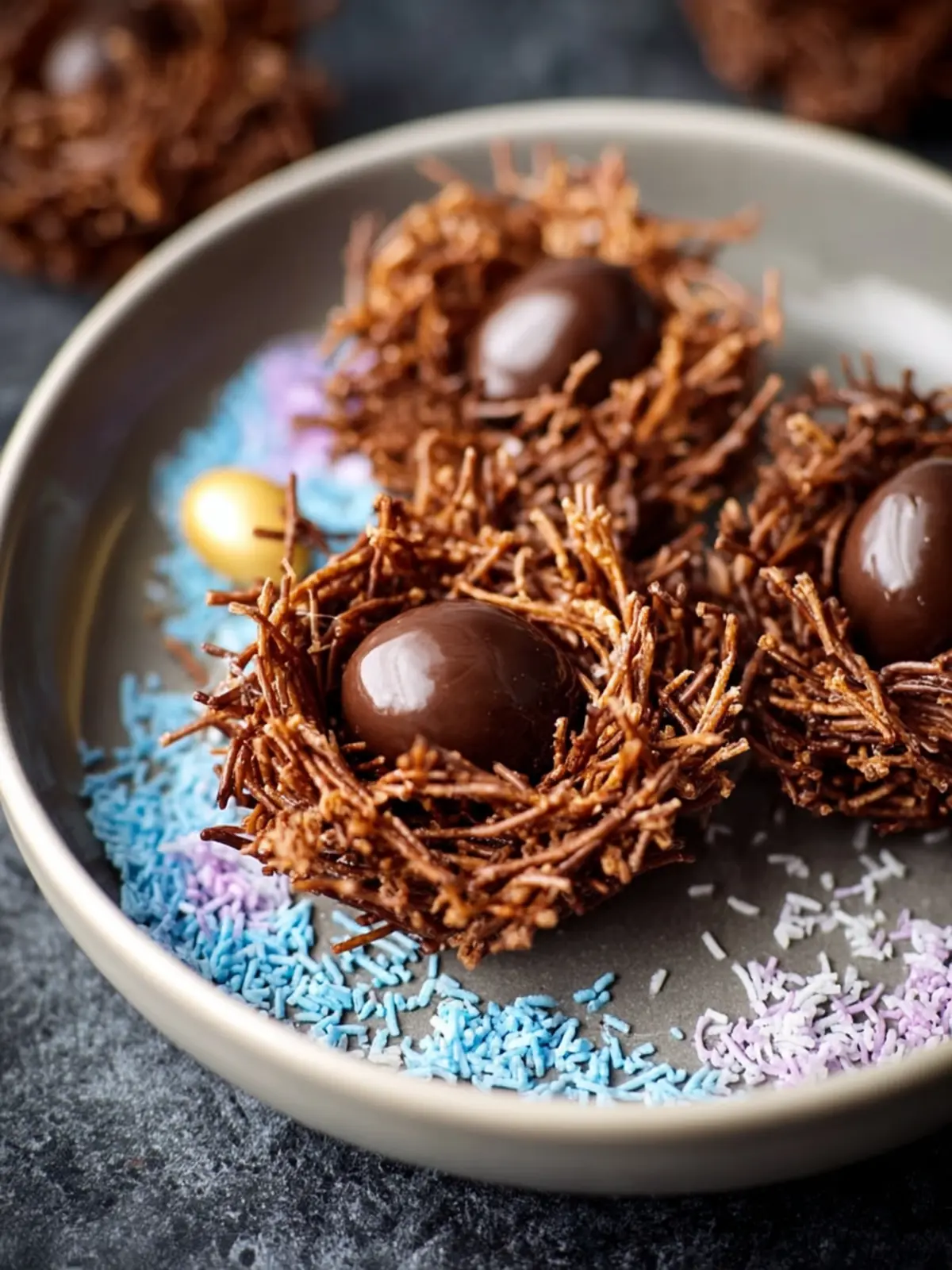 No Bake Chocolate Coconut Nests – Easy Treat First Image