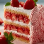 A Sweet Slice of Summer: Homemade Strawberry Cake First Image