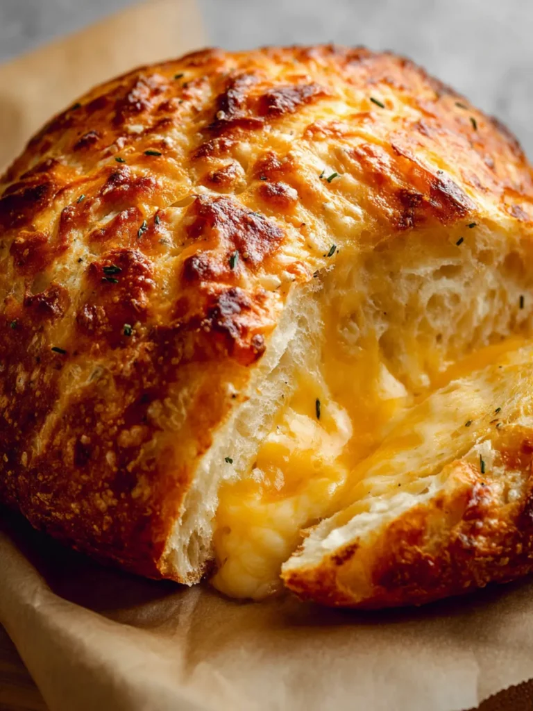 No Knead Cheese Bread Recipe (Easy & Delicious!) First Image