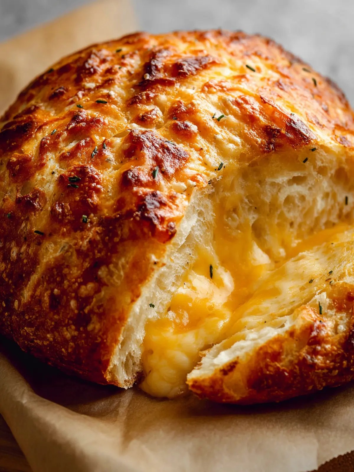 No Knead Cheese Bread Recipe (Easy & Delicious!) First Image