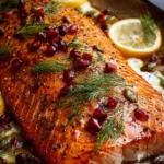 Christmas Baked Salmon with Honey Butter Glaze First Image