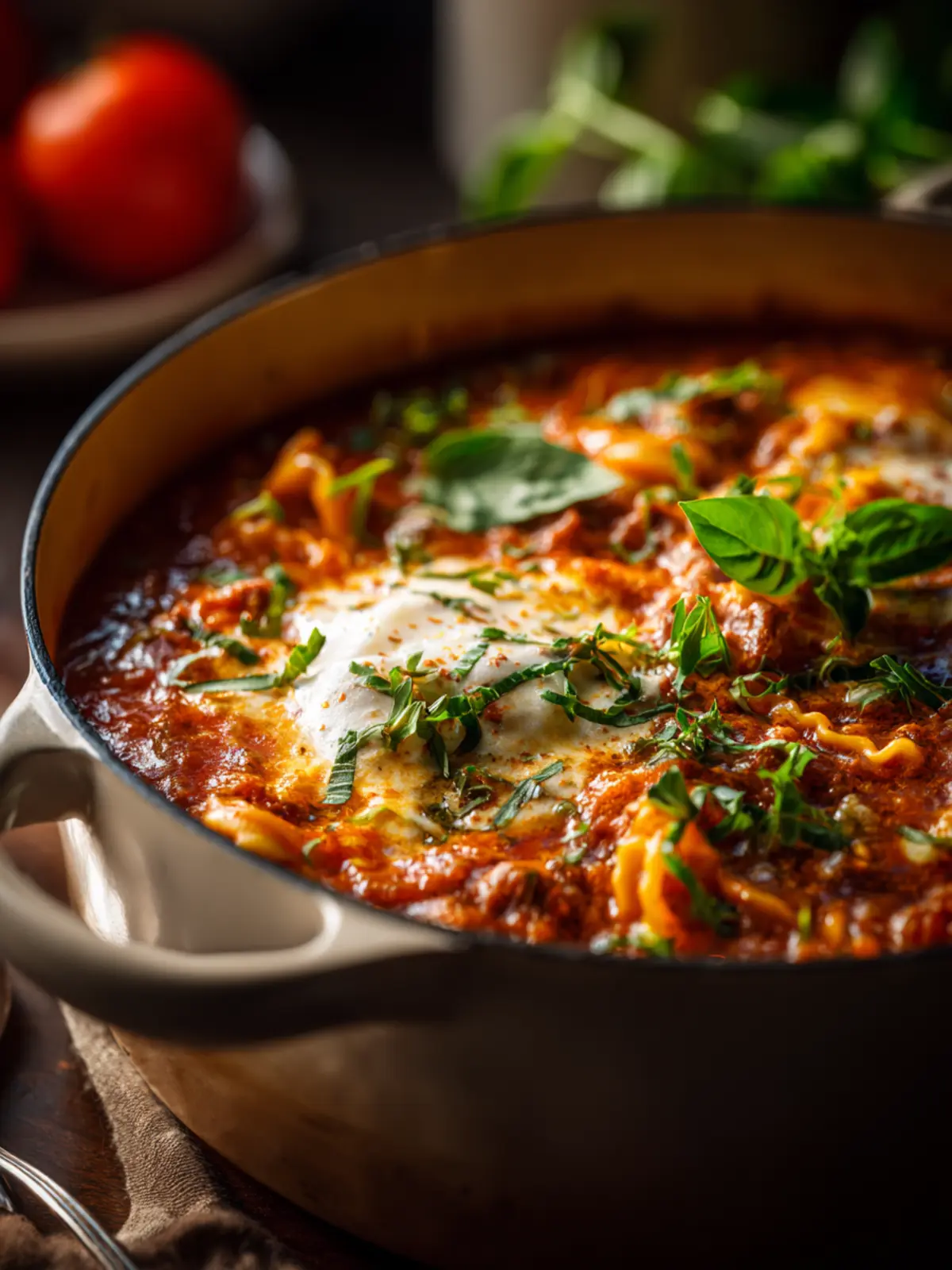 Irresistible One Pot Lasagna Soup for Cozy Evenings First Image