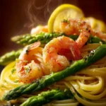 Irresistible Shrimp and Asparagus Lemon Pasta Recipe First Image