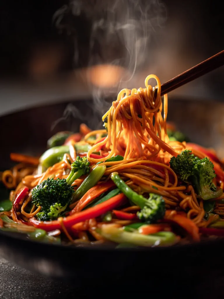 30-Minute Vegetable Lo Mein with Homemade Sauce First Image