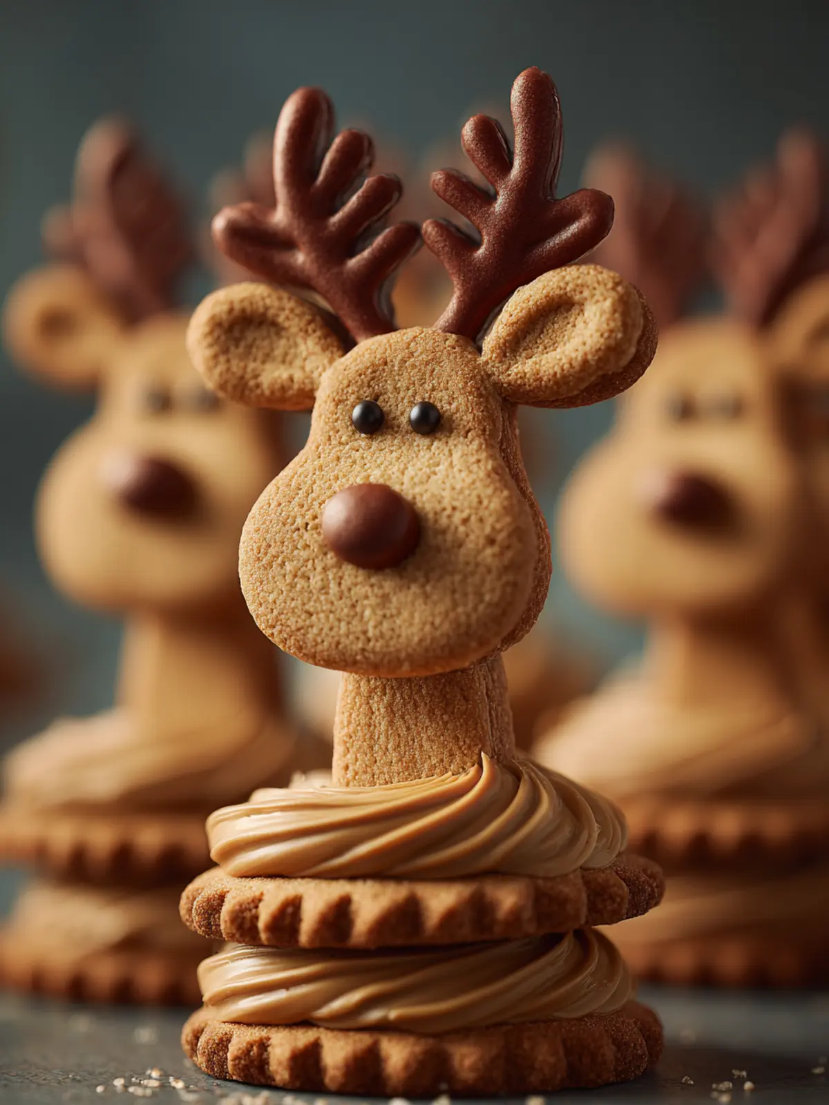 Peanut Butter Reindeer Cookies First Image