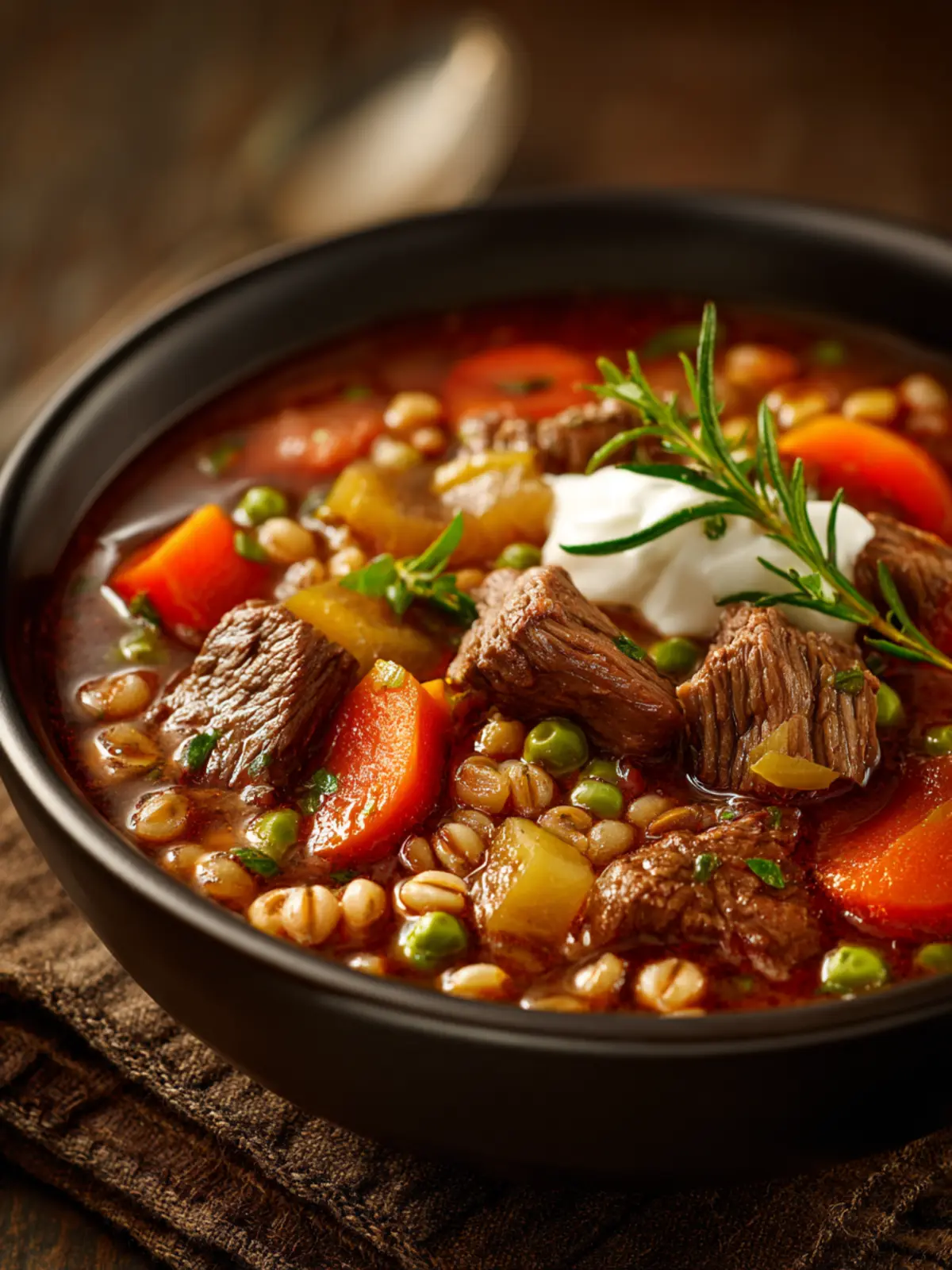 Beef Barley Soup First Image