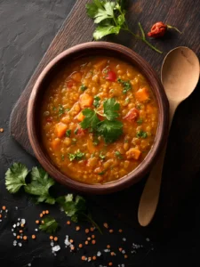 Slow Cooker Curry Lentil Soup First Image