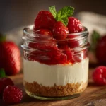 Healthier No-Bake Cheesecake in a Jar First Image