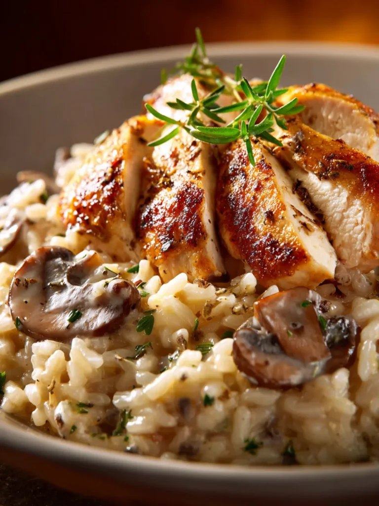 Chicken and Mushroom Risotto First Image