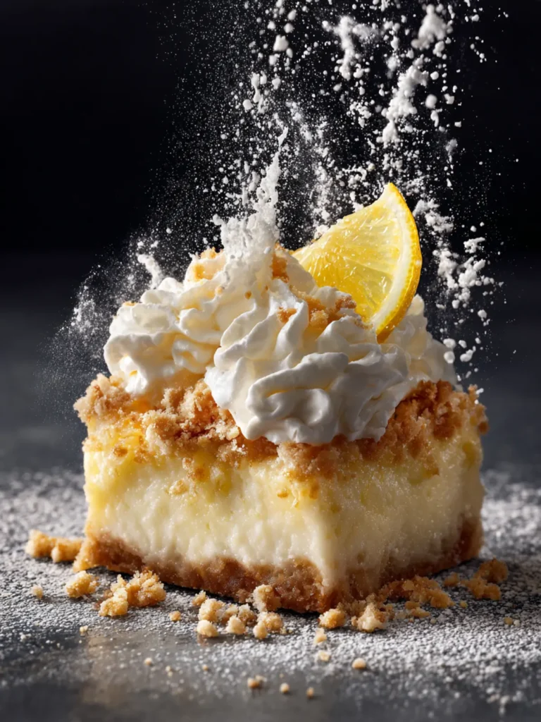 Lemon Cream Cheese Dump Cake First Image