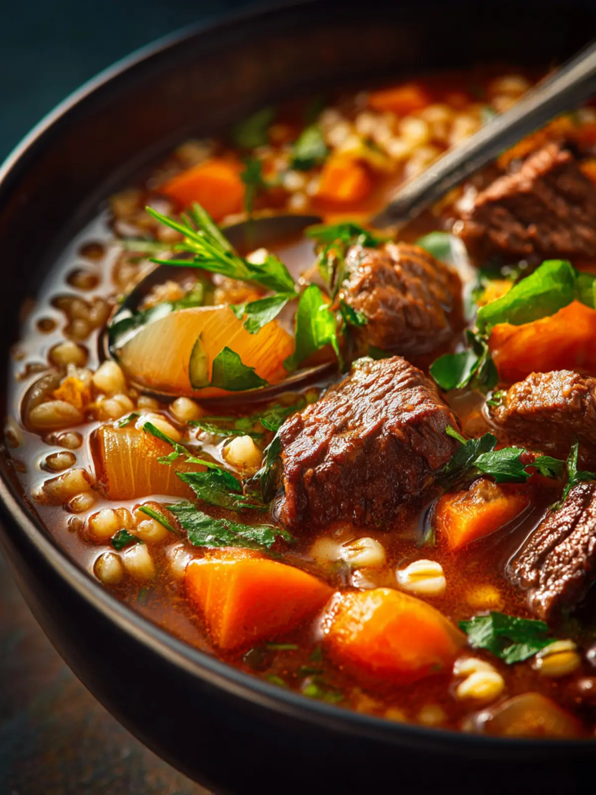 Beef Barley Soup First Image