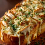 Chicken Alfredo Garlic Bread First Image