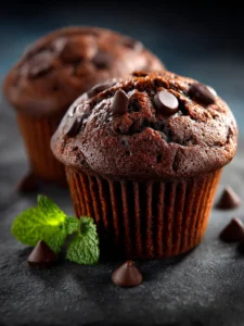 Healthy Chocolate Muffins First Image